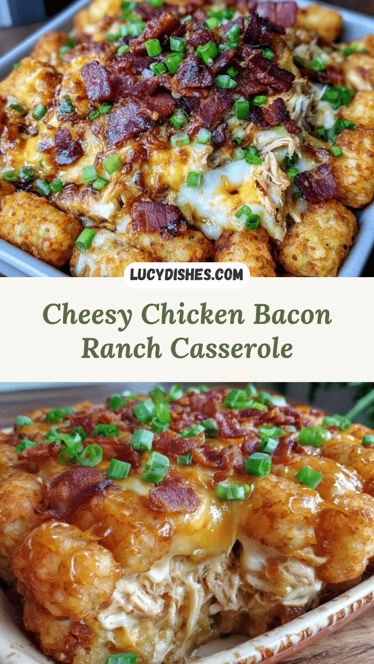 chicken bacon ranch tater tot casserole recipe