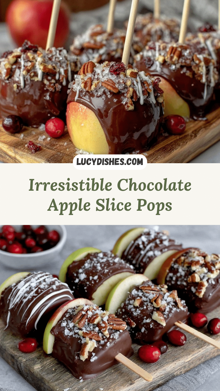 chocolate apple slice pops recipe