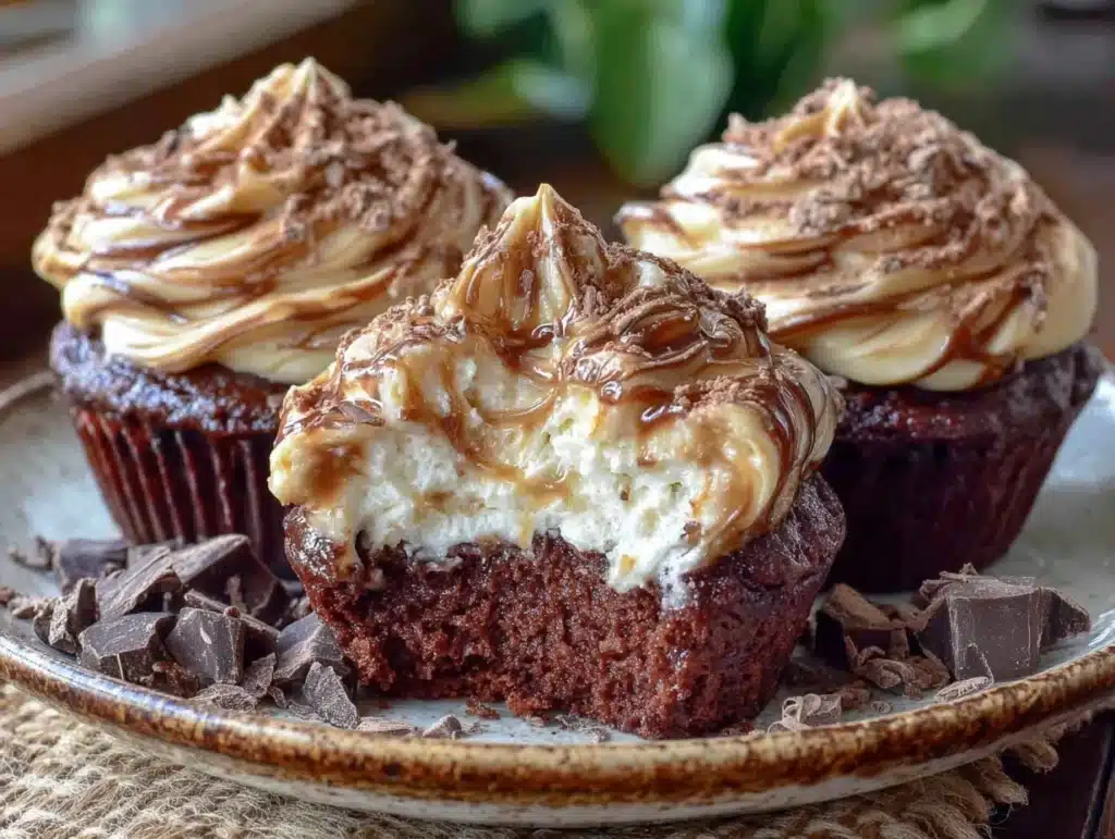 chocolate coffee cupcakes - featured image