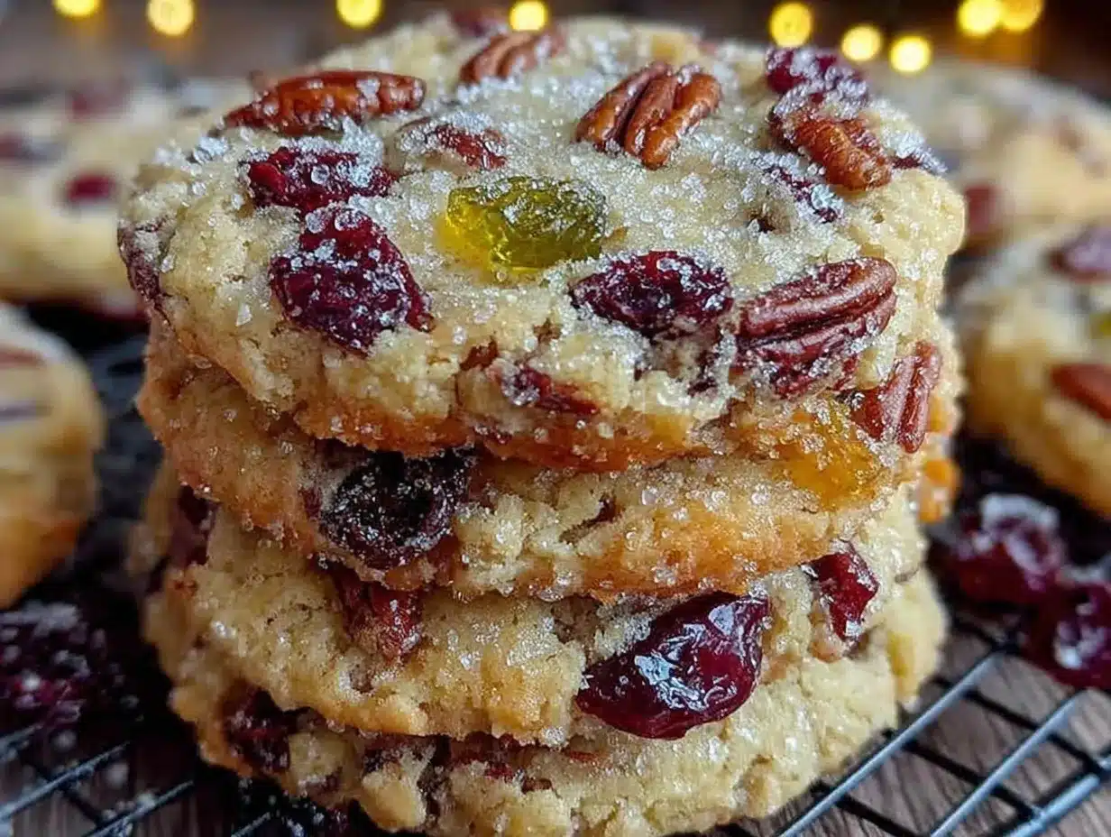 Christmas Fruitcake Cookies preparation steps