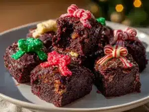 Christmas Present Brownies - featured image