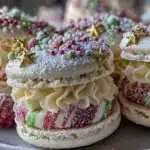 Christmas Tree Cake Macarons - featured image