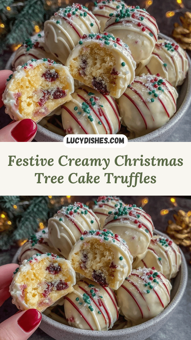 Christmas tree cake truffles recipe