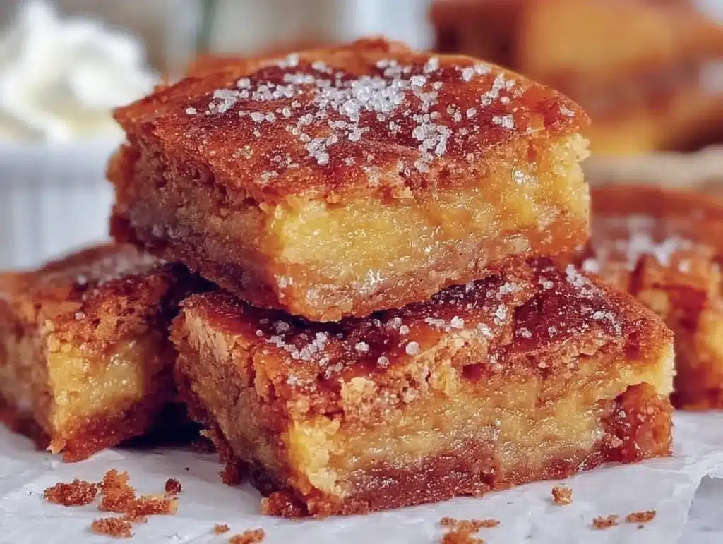 cinnamon sugar blondies - featured image
