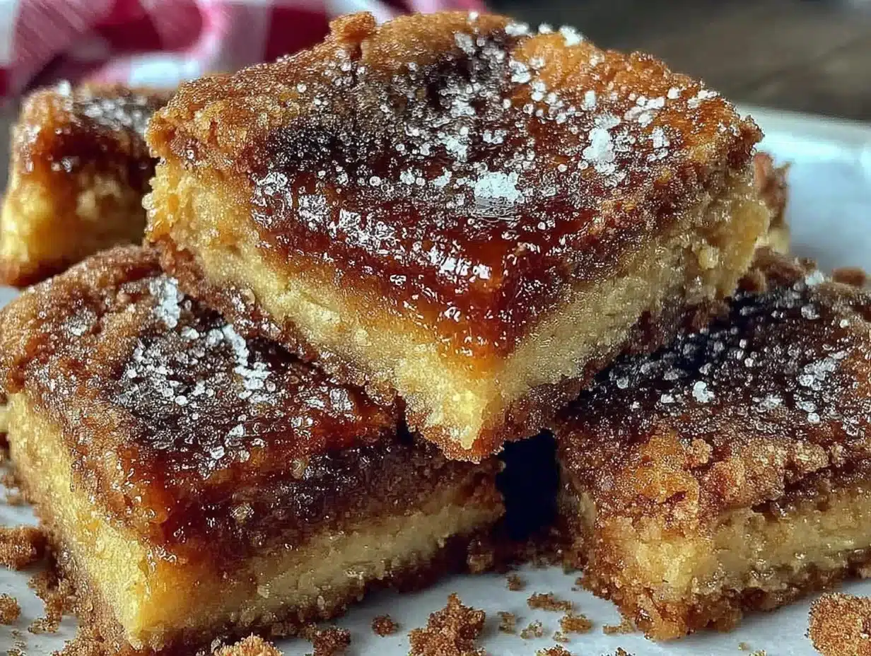 cinnamon sugar blondies preparation steps