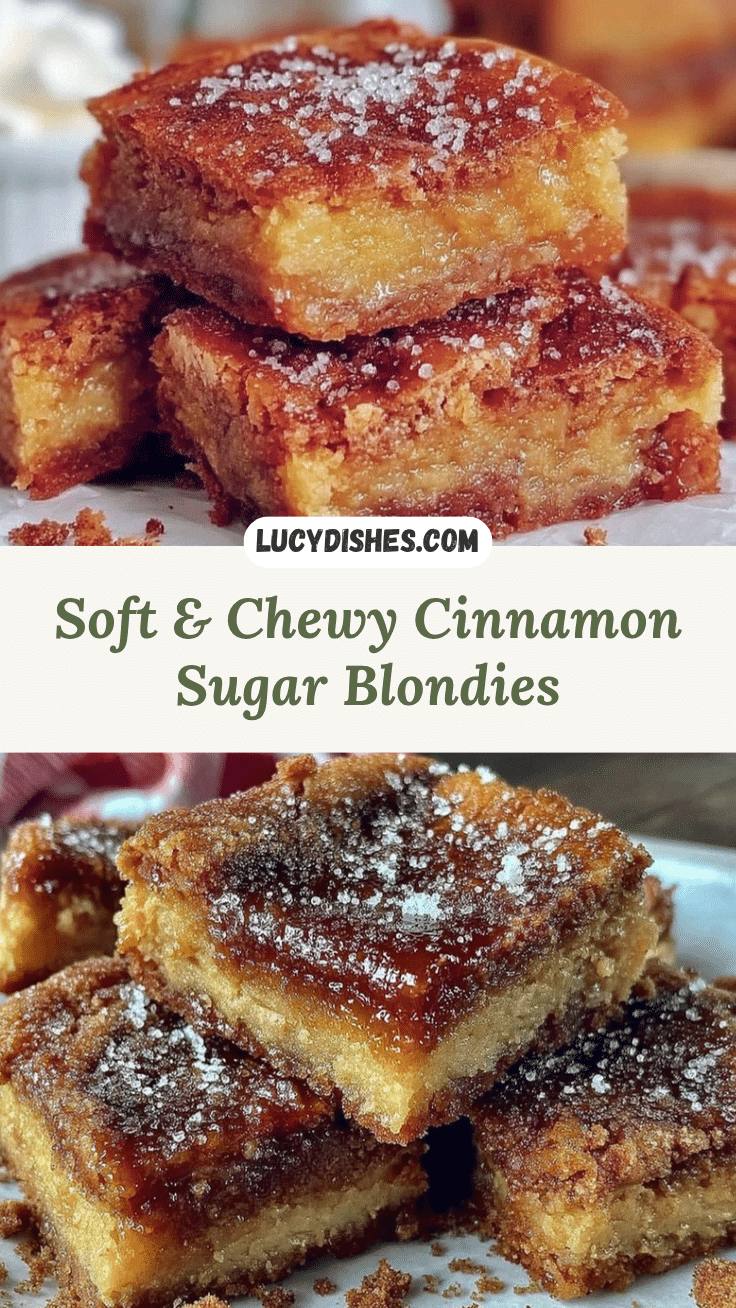 cinnamon sugar blondies recipe
