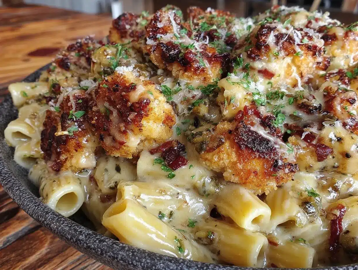 crack chicken penne pasta preparation steps