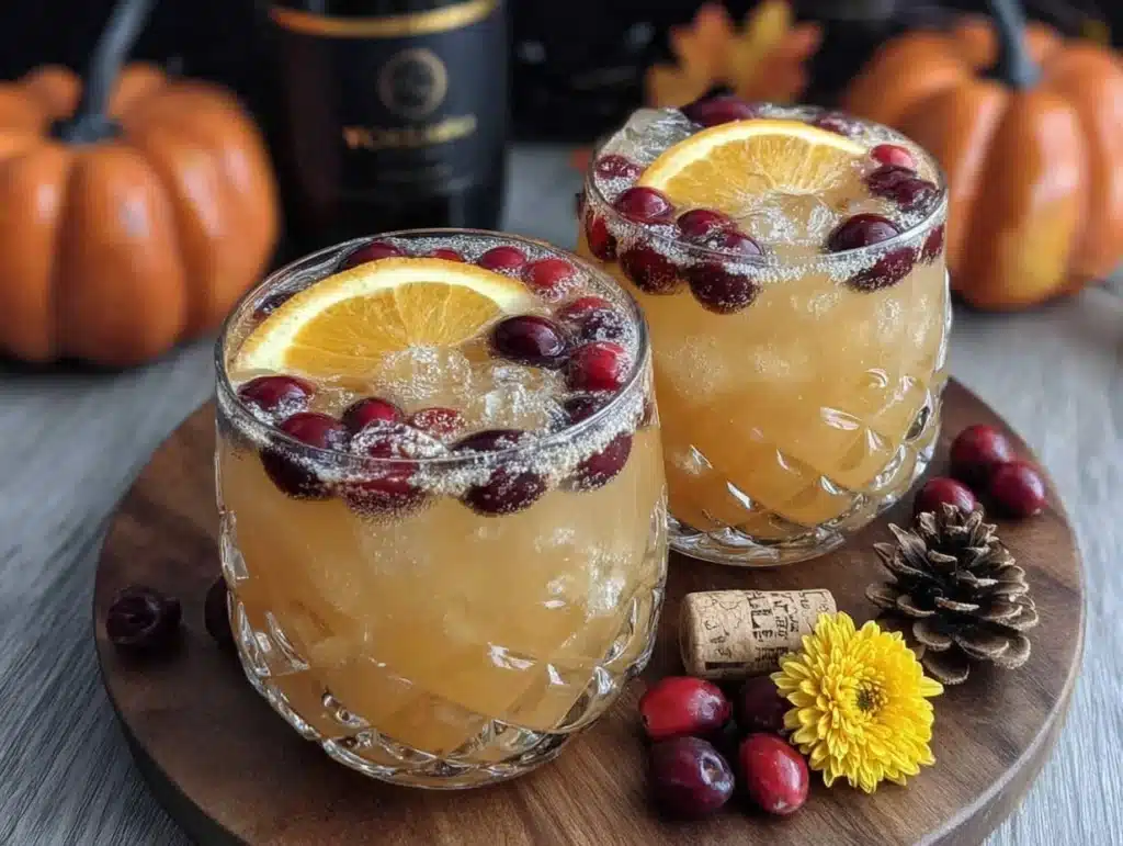 cranberry orange prosecco punch - featured image