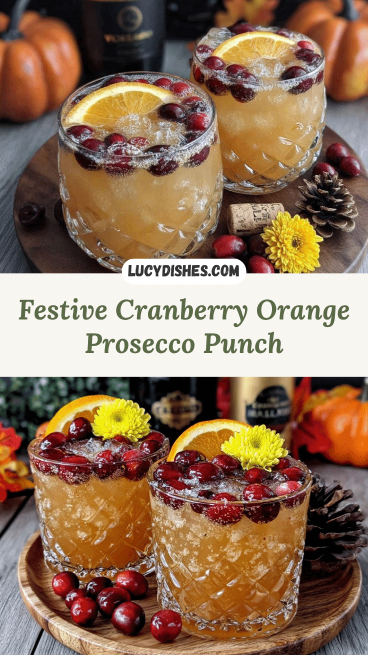 cranberry orange prosecco punch recipe