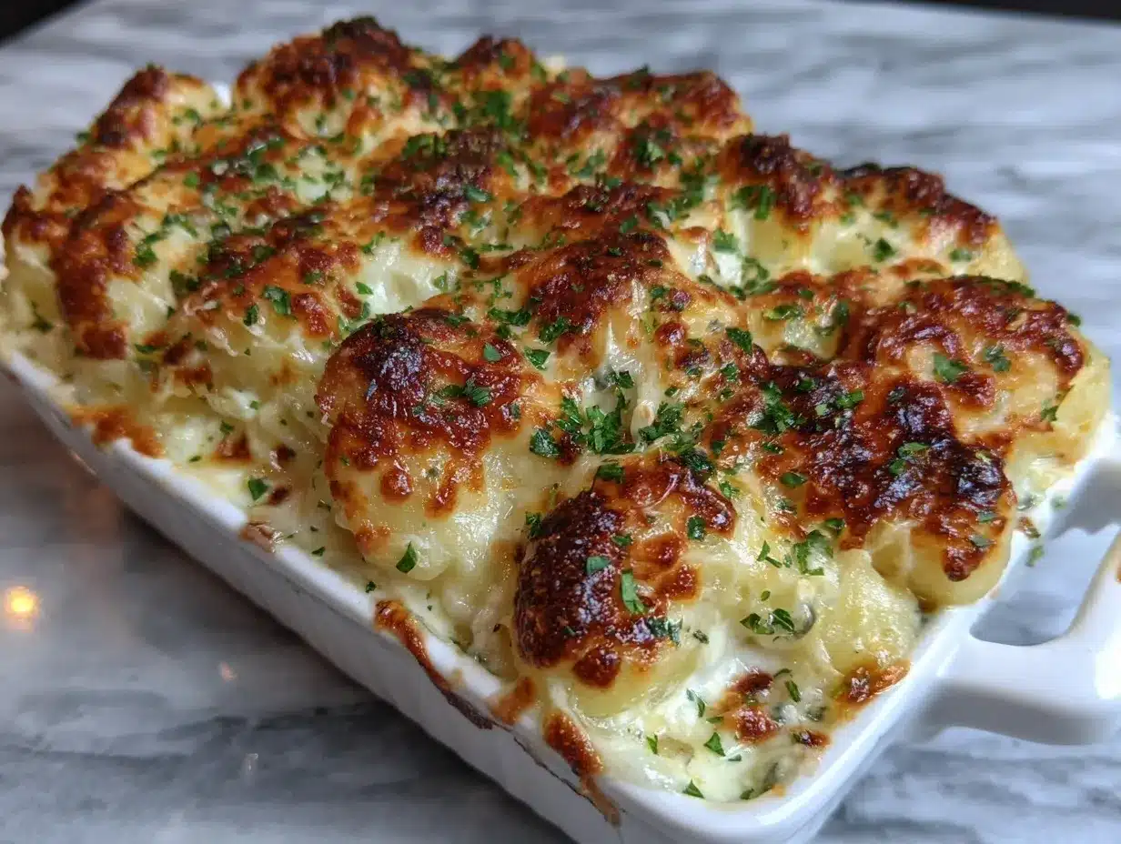 creamy baked gnocchi with chicken preparation steps