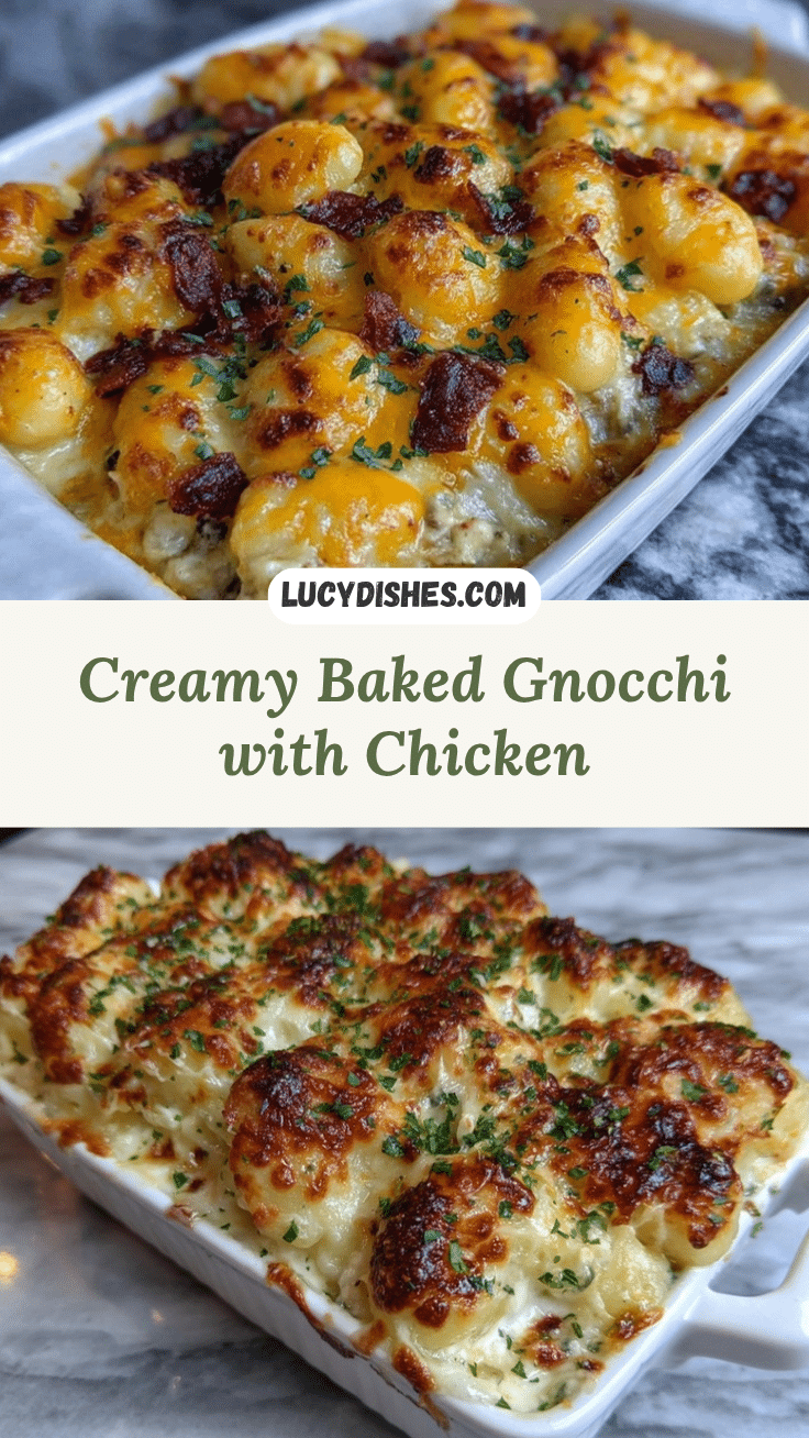 creamy baked gnocchi with chicken recipe