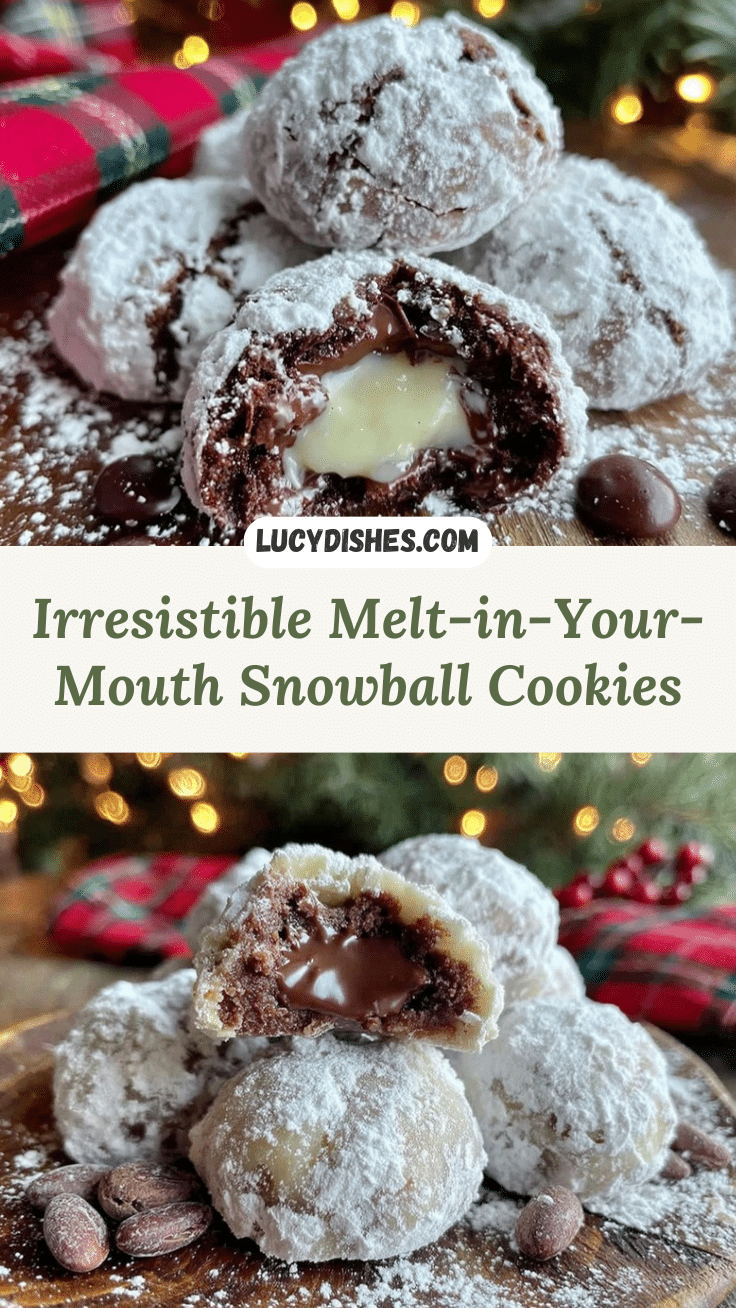 creamy chocolate snowball cookies recipe
