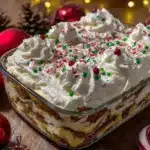 creamy cookie lasagna - featured image