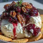 creamy cranberry cream cheese dip - featured image