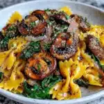 creamy farfalle pasta - featured image