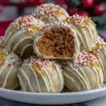 creamy gingerbread truffles - featured image