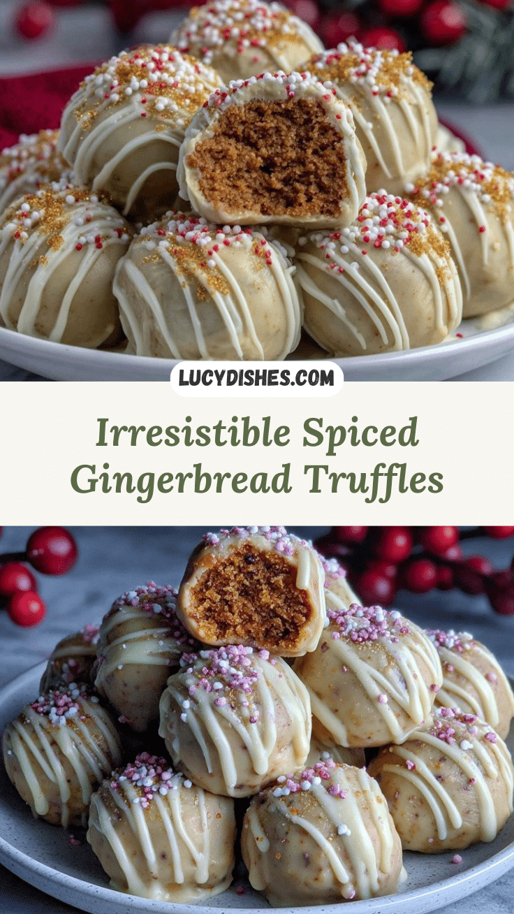 creamy gingerbread truffles recipe
