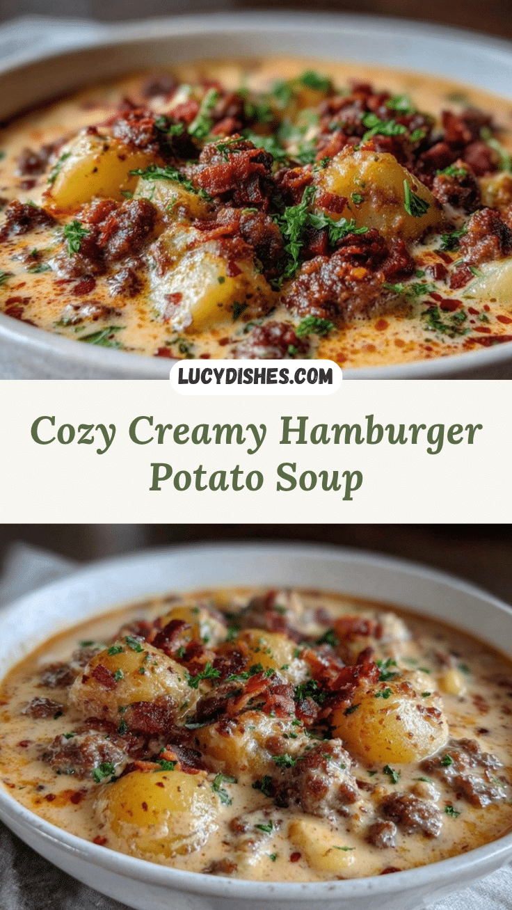 creamy hamburger potato soup recipe