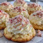 creamy peppermint sugar cookies - featured image