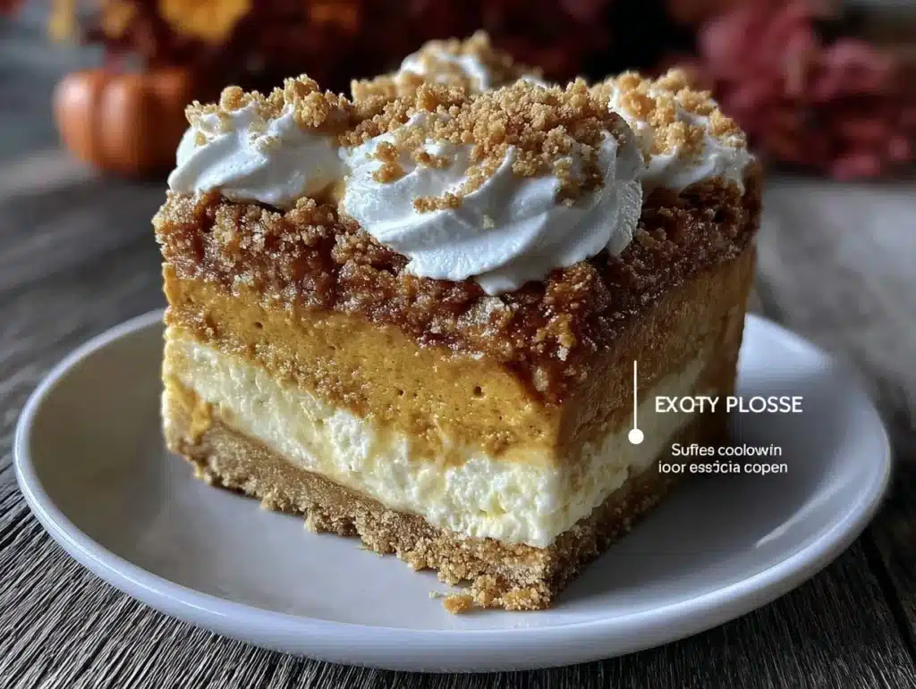 creamy pumpkin lush dessert - featured image
