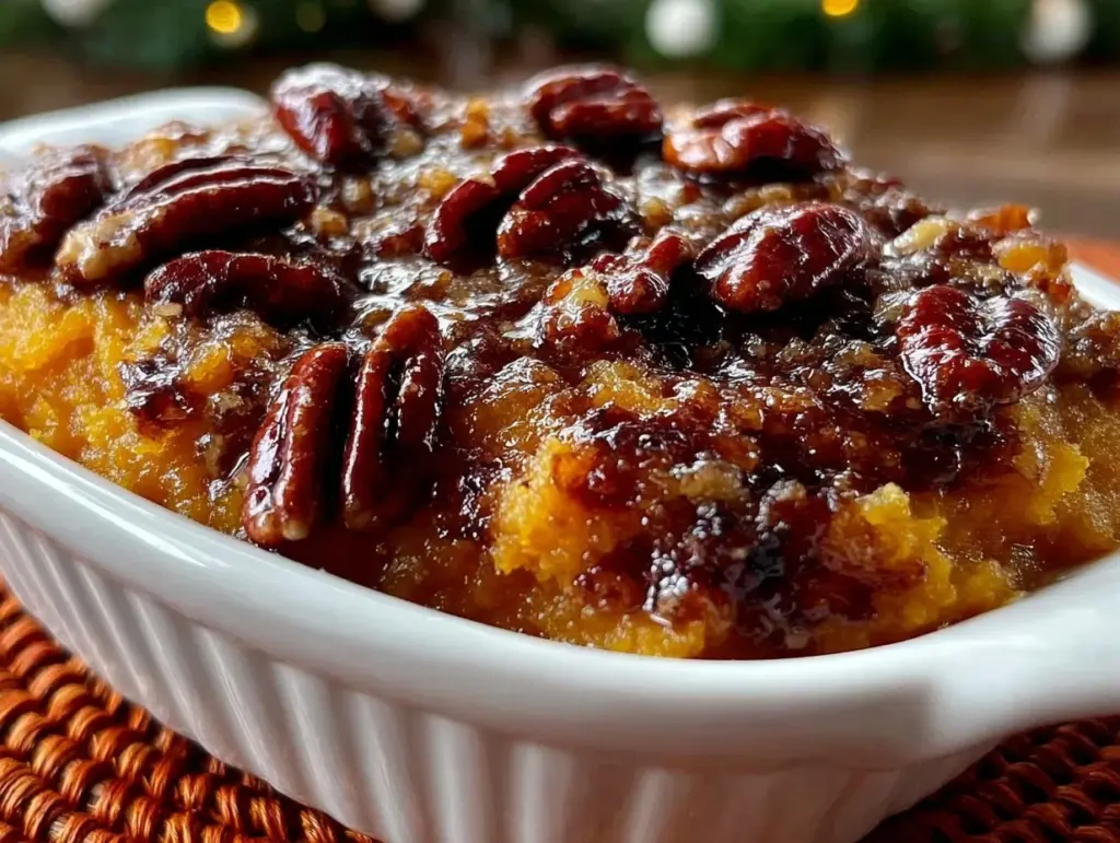 creamy sweet potato casserole - featured image