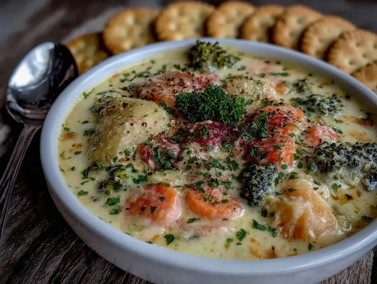 creamy vegetable chowder preparation steps