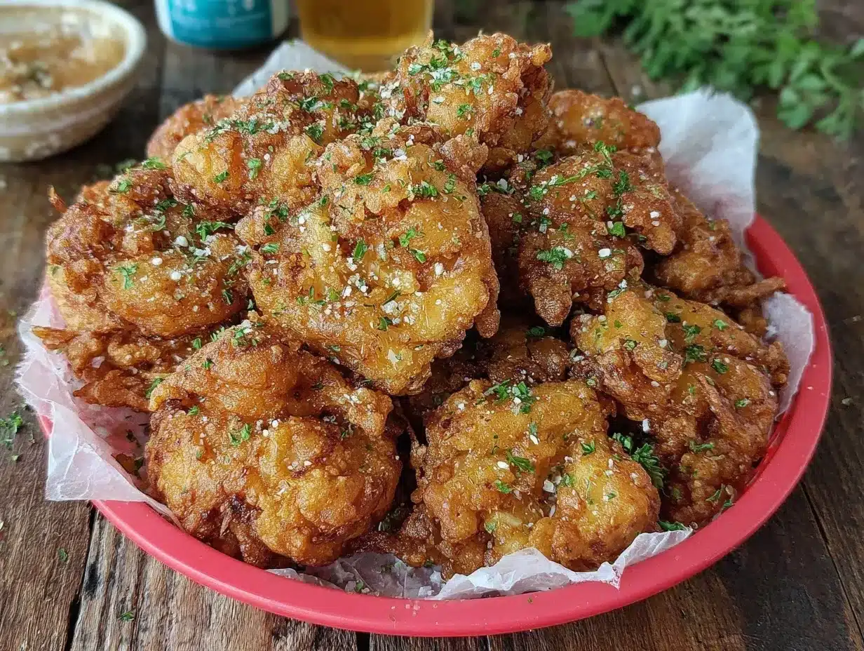 crispy beer battered mushrooms preparation steps