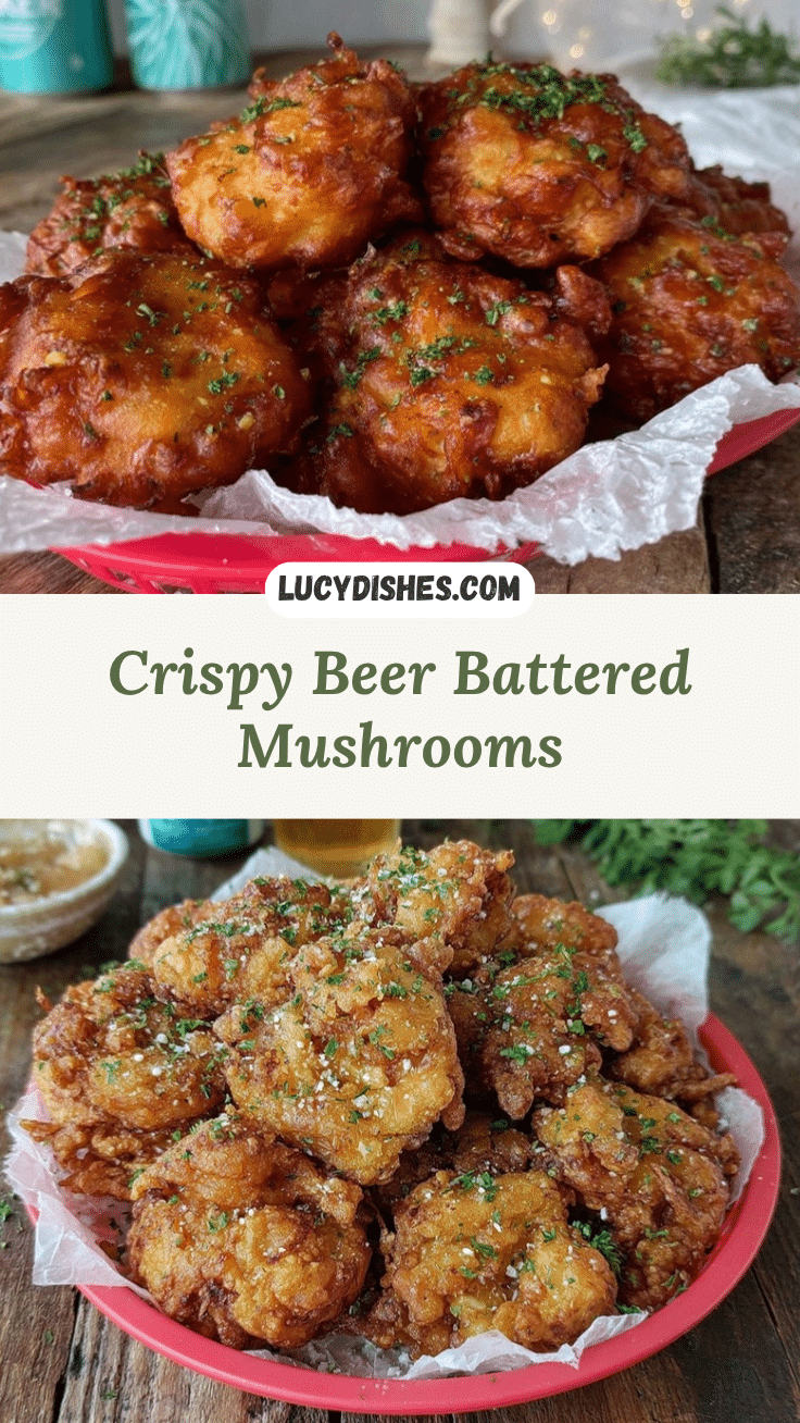 crispy beer battered mushrooms recipe