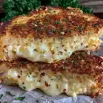 crispy garlic bread grilled cheese - featured image