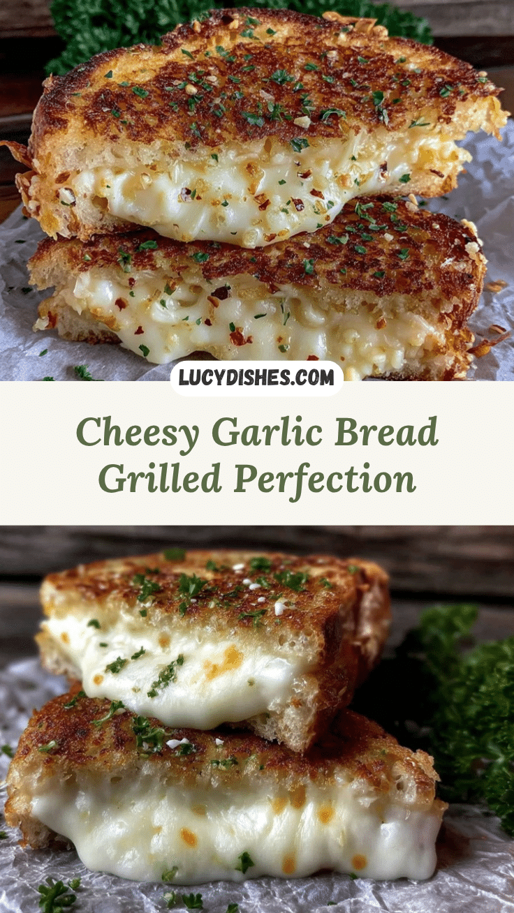 crispy garlic bread grilled cheese recipe