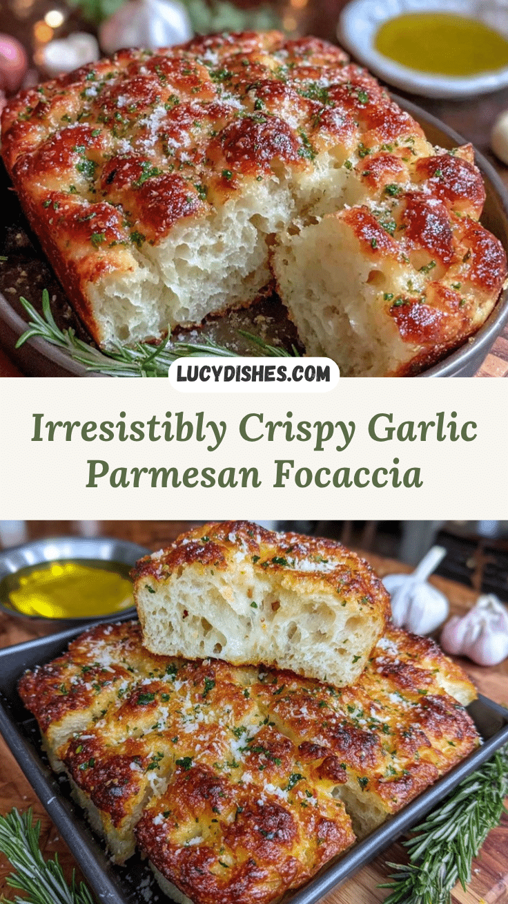 crispy garlic parmesan focaccia recipe