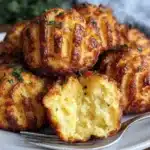 crispy mashed potato cheese puffs - featured image