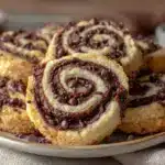crispy spiral cookies - featured image