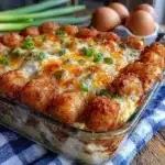 Crispy Tater Tot Breakfast Casserole - featured image