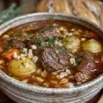 Crockpot Beef and Barley Soup - featured image