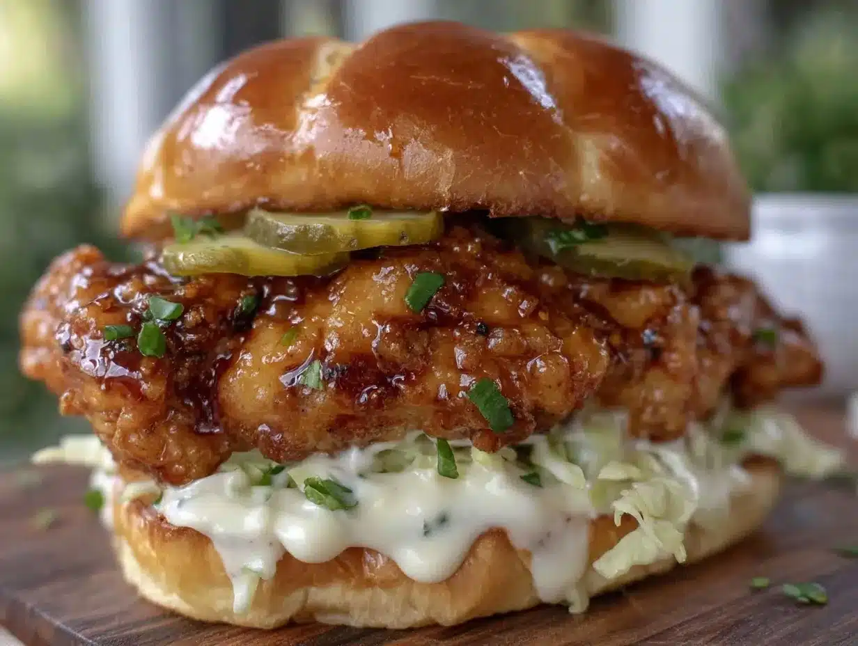 dill pickle chicken sandwich preparation steps