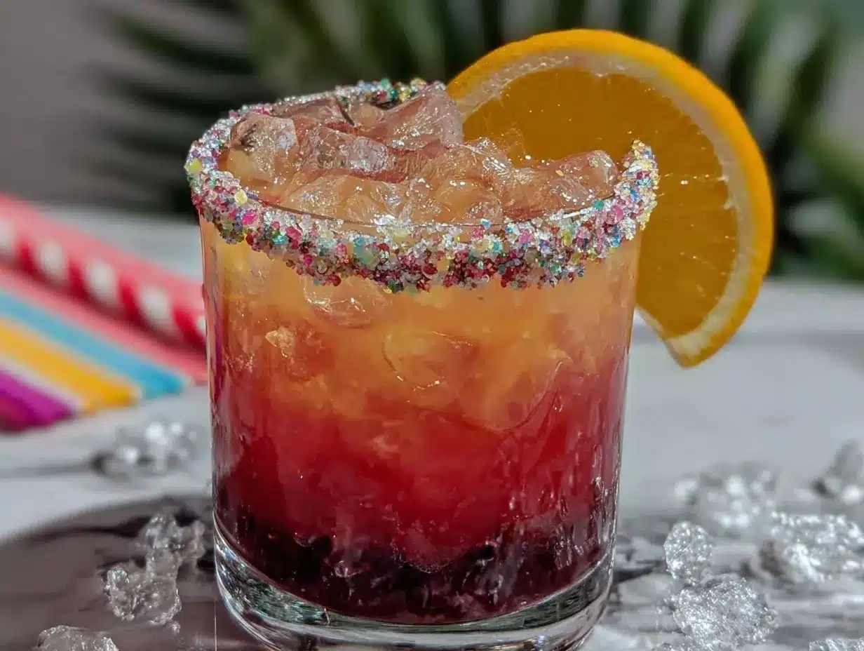 Electric Flamingo Cocktail preparation steps