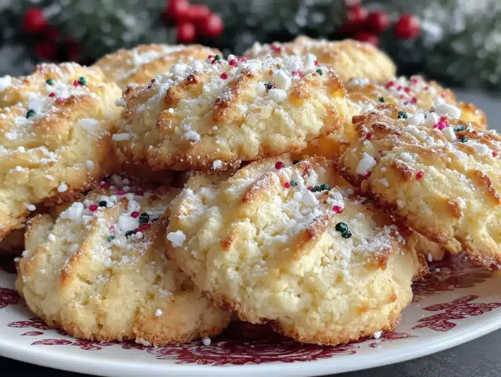 fluffy whipped shortbread cookies - featured image