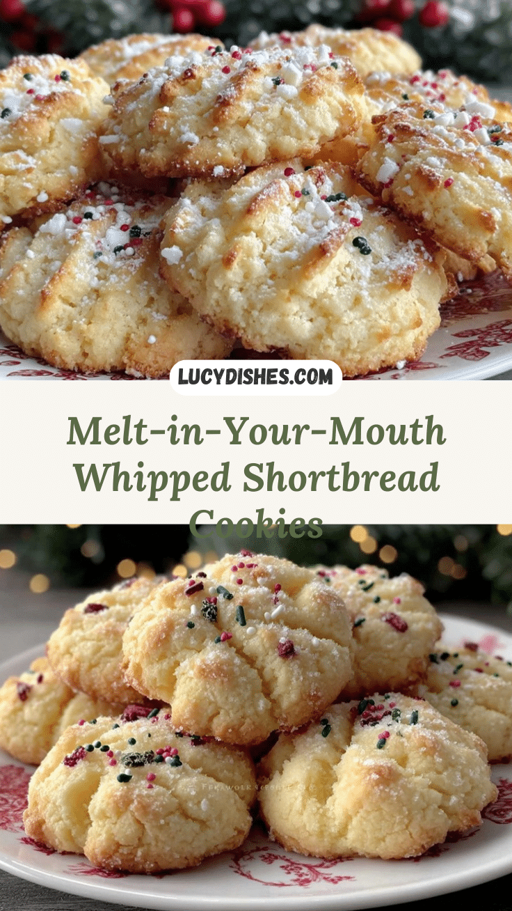 fluffy whipped shortbread cookies recipe