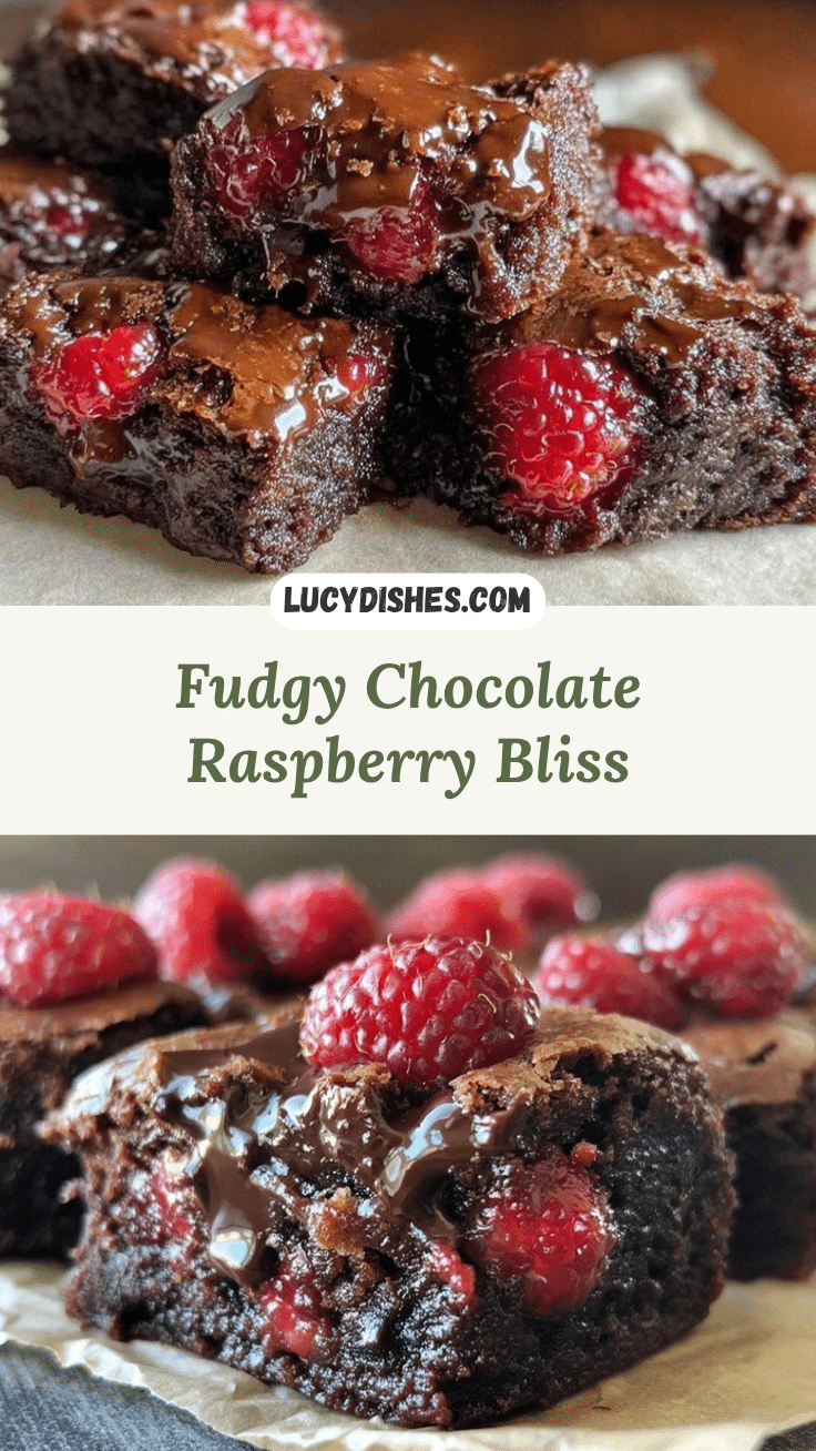 fudgy chocolate raspberry brownies recipe