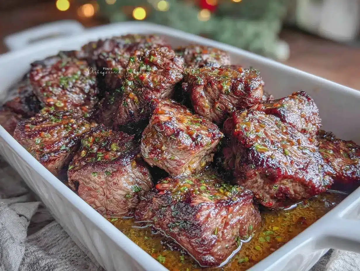 garlic butter steak bites preparation steps