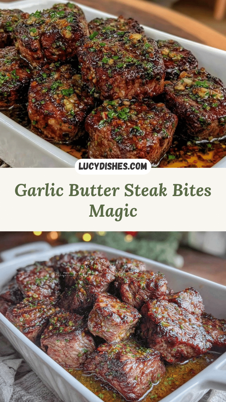 garlic butter steak bites recipe
