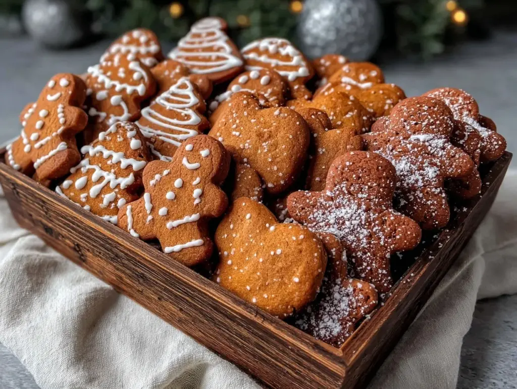 gingerbread cookies Christmas platter - featured image