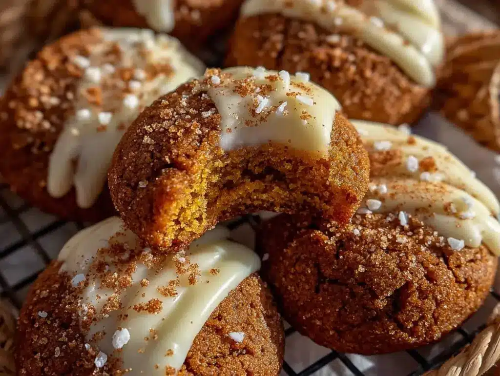 gingerbread latte cookies - featured image