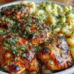 honey garlic butter chicken - featured image