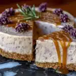 honey lavender cheesecake - featured image