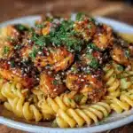 honey pepper chicken pasta - featured image