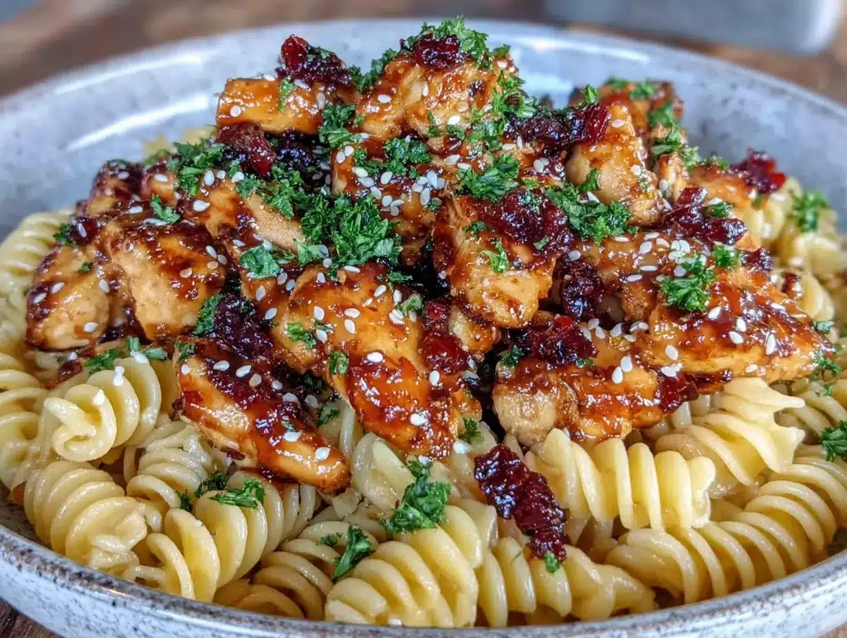 honey pepper chicken pasta preparation steps