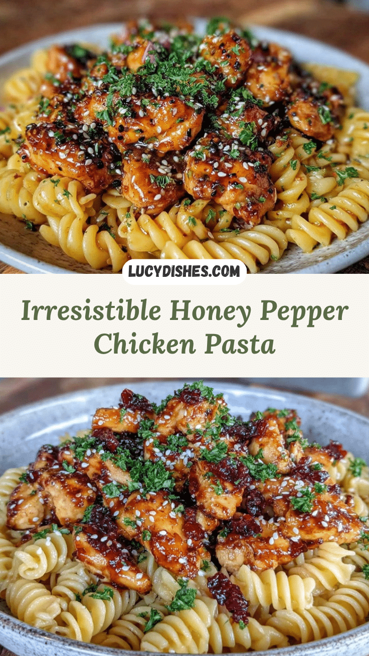 honey pepper chicken pasta recipe