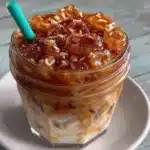 honey vanilla oat milk iced latte - featured image